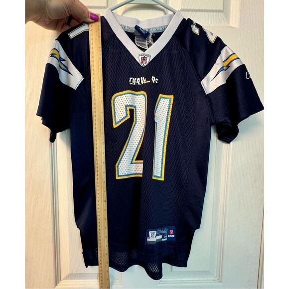 Youth Ladainian Tomlinson #21 San Diego Chargers Reebok Authentic NFL Jersey M - Picture 4 of 9